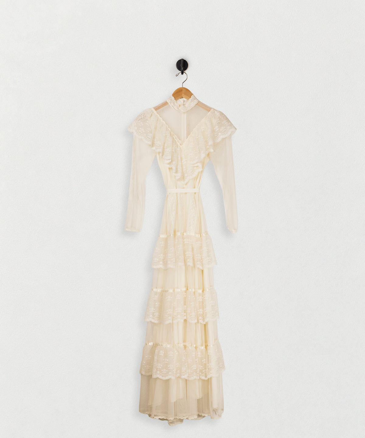 Vintage Wedding Dress — Circa 1970s — product view