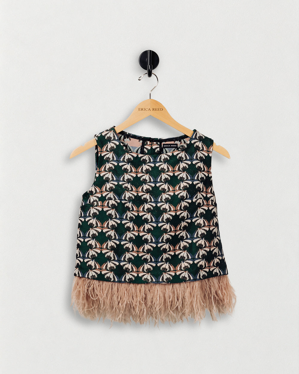 Classic Shell with Ostrich Trim — product view