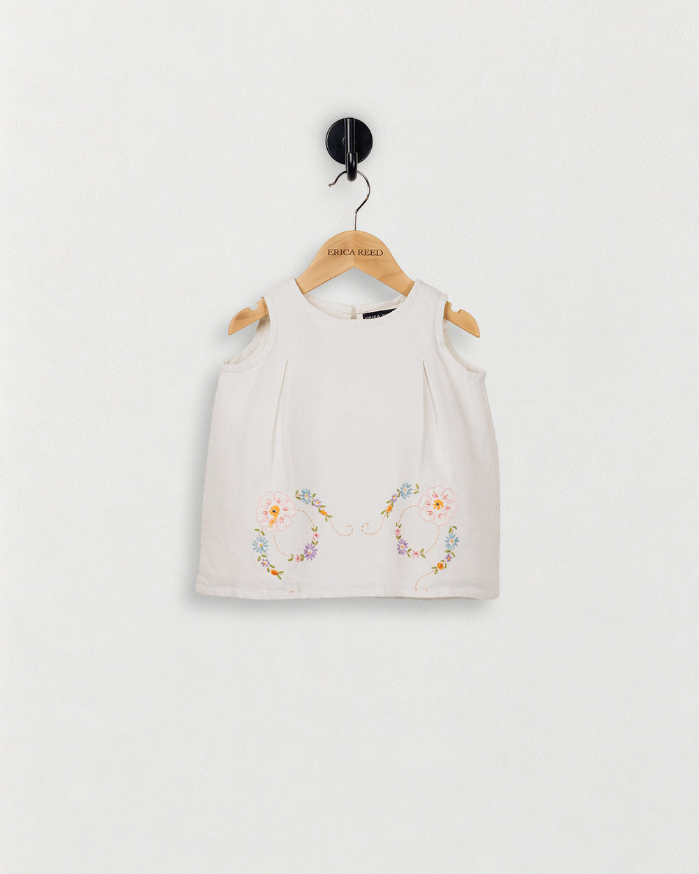 Simple Tank With Pleated Shoulder — front view