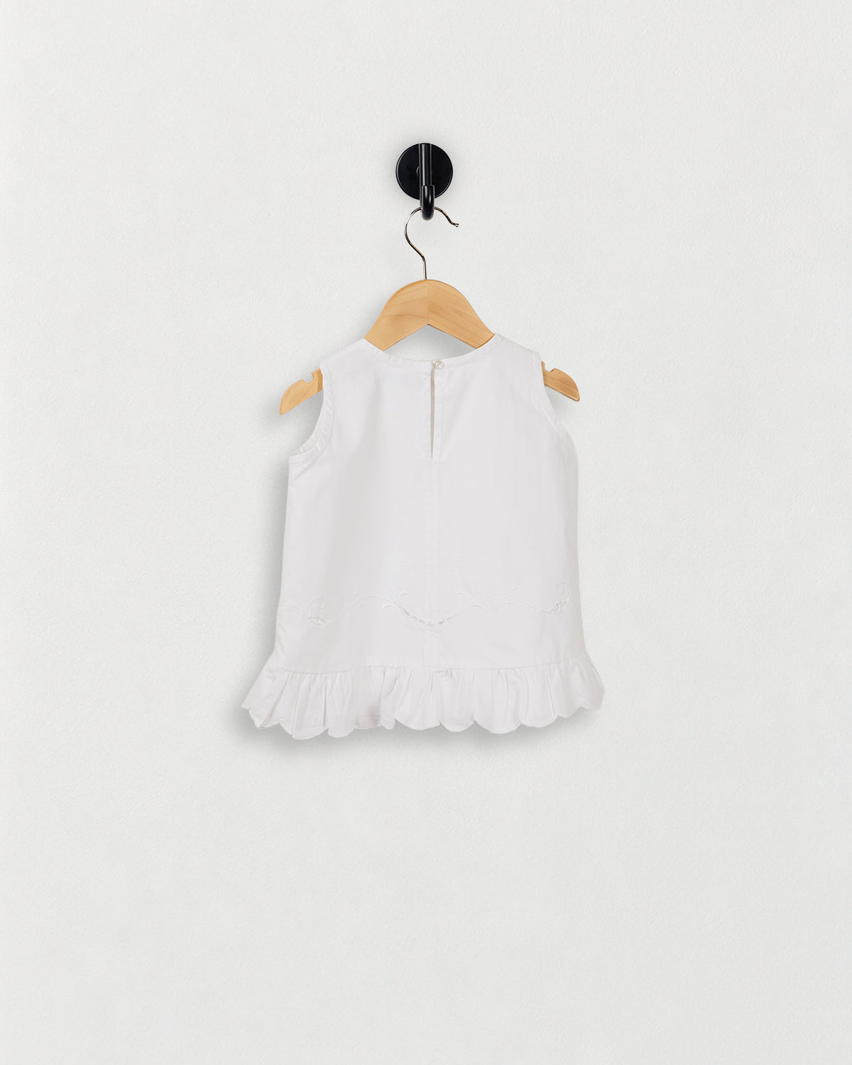 Simple Tank with Ruffle — back view