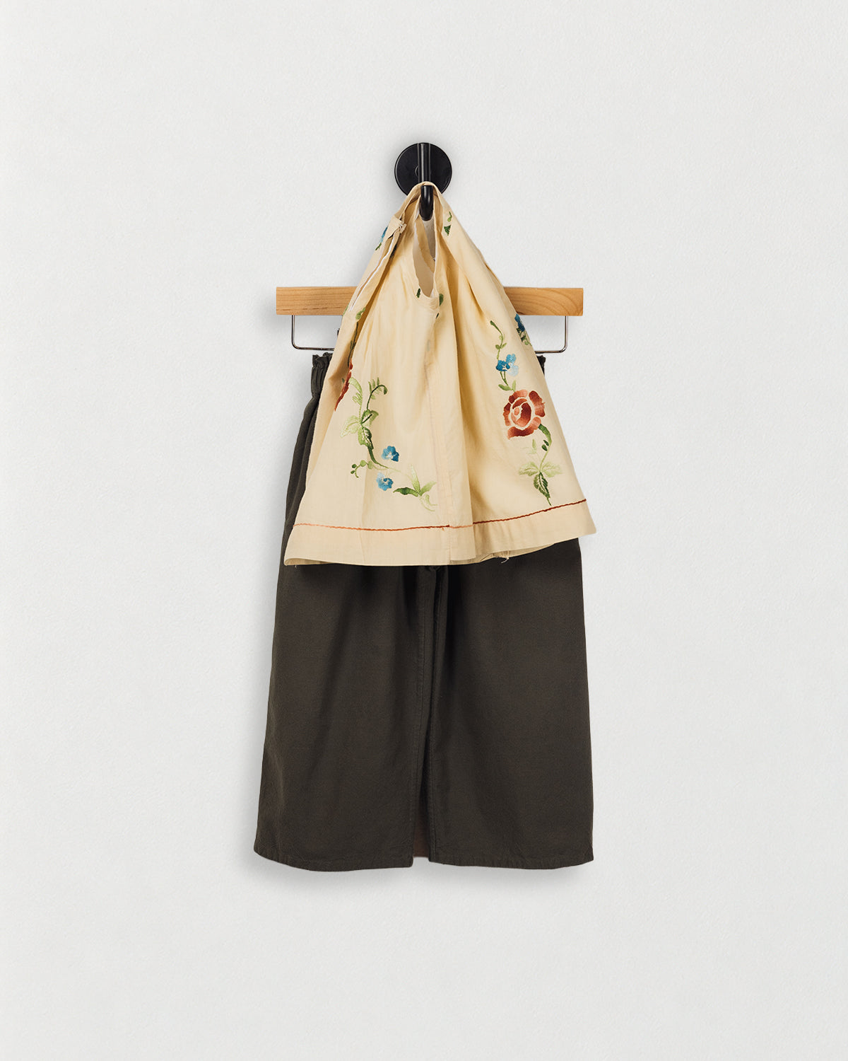 Simple Tank with Pleated Shoulder — styled view