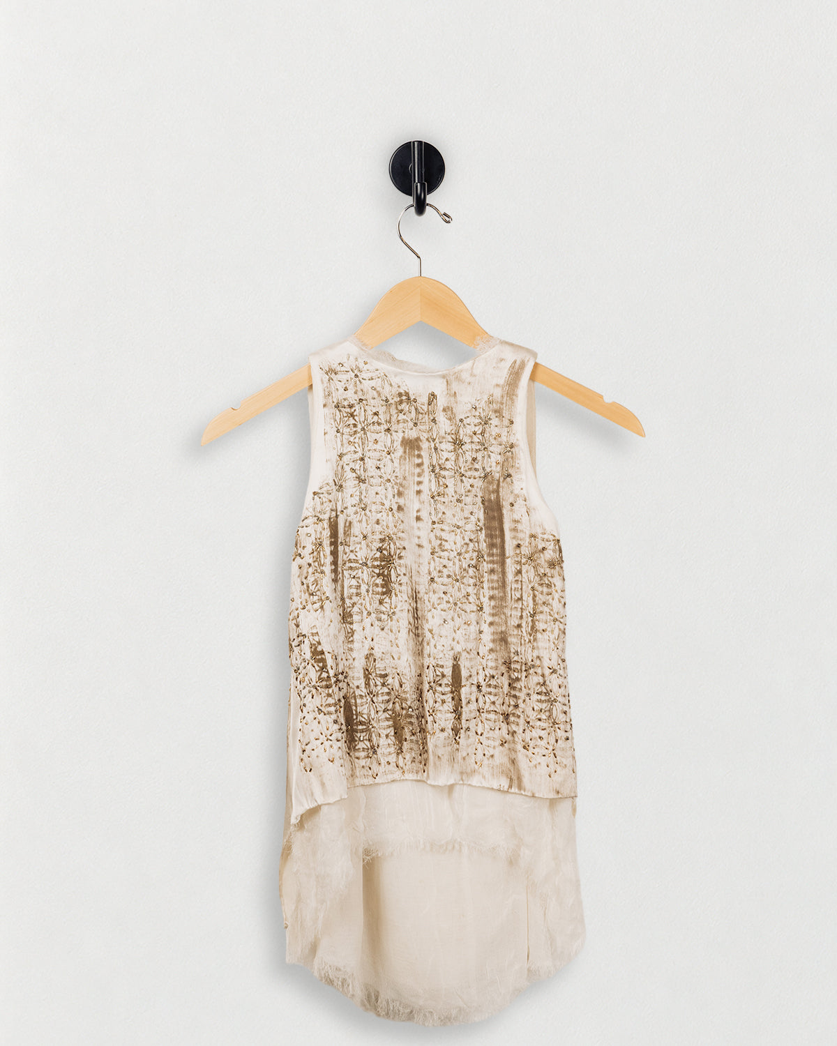 Matador Hand Painted and Hand Beaded Tank — back view