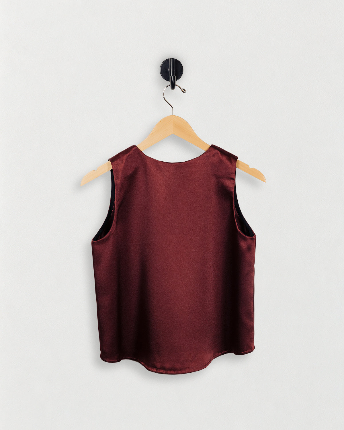 Relaxed drop neck shell — back view